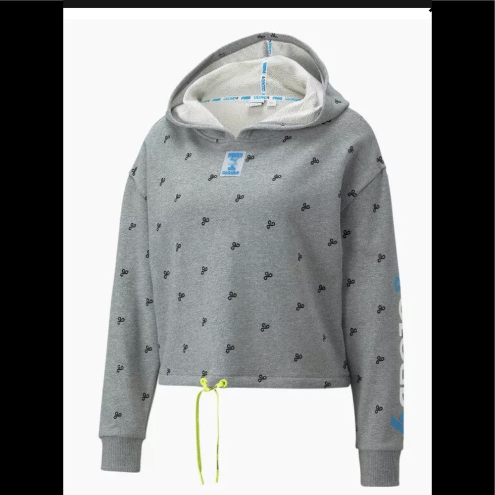 PUMA x CLOUD9 Tilt Women's Cropped Hoodie Size Small New